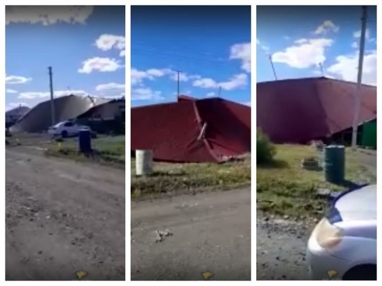 Смерч сорвал крышу дома в Новосибирской области