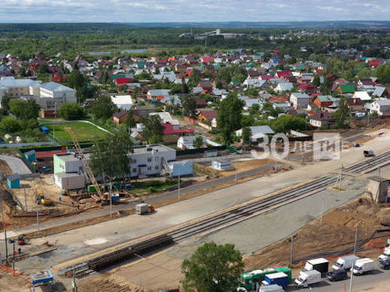 На Большом Казанском кольце проложили 2,5 км трамвайных путей