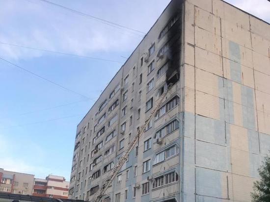 В Рязани загорелась квартира в девятиэтажке