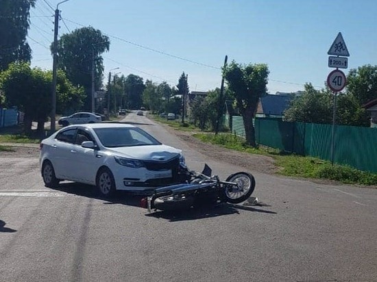 По вине водителя легковушки в Башкирии едва не погиб мотоциклист