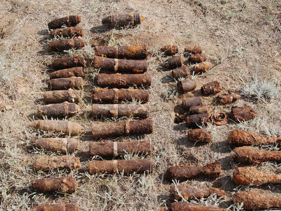 В Калмыкии обнаружен склад артиллерийских снарядов 1942 года