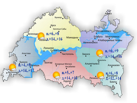 В Татарстане 25 июня ночью похолодает до +4