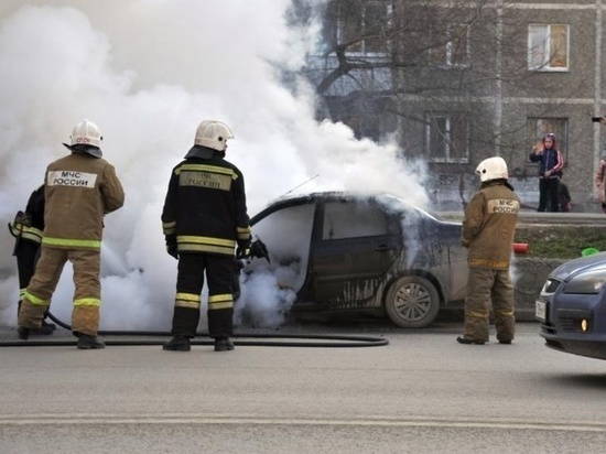 В Ивановской области сгорел очередной автомобиль
