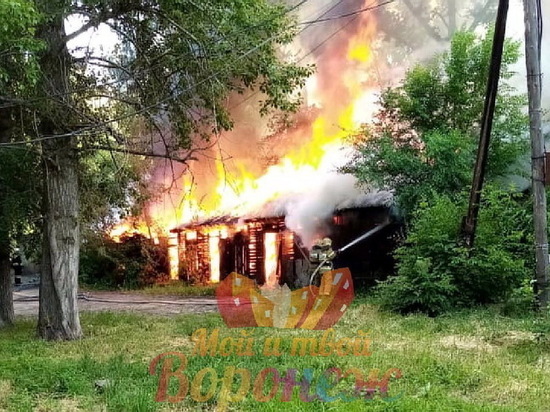 В Воронеже сгорели 12 сараев возле автовокзала