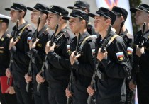 Призывники-новобранцы спортивных рот принесли торжественную клятву перед вступлением в ряды Вооруженных сил России