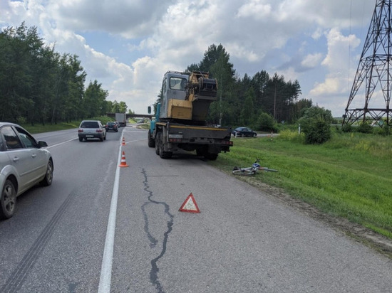 В Орловской области велосипедист врезался в грузовик