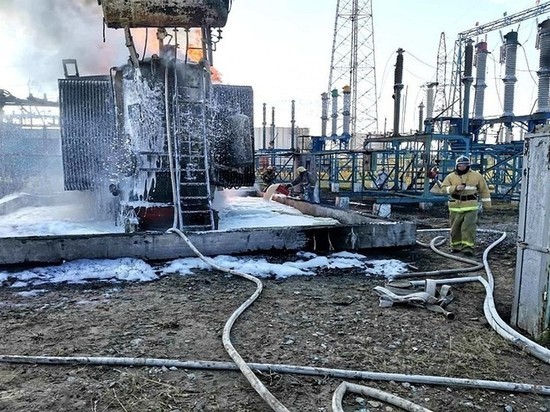В Сургутском районе случился пожар на трансформаторной подстанции