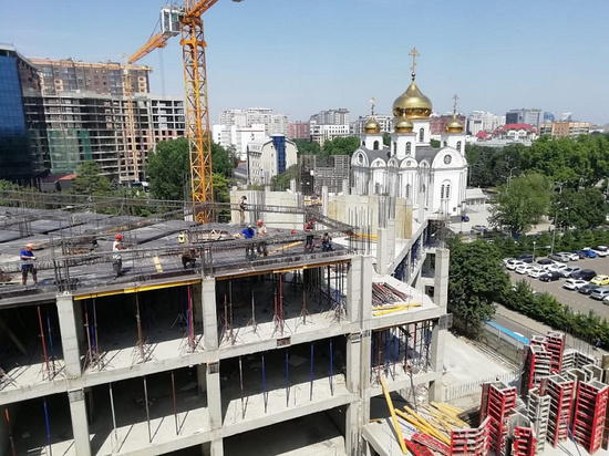 В Краснодаре достраивают каркас будущей детской краевой больницы
