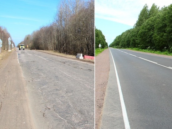 На два месяца раньше завершили ремонт дороги Псков-Гдов-Сланцы