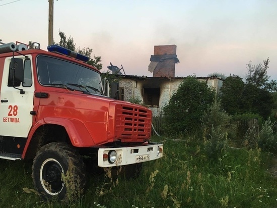 Мужчина сгорел во время пожара в калужской деревне