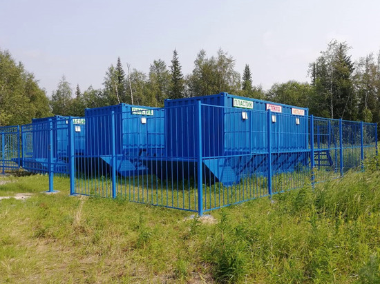В отдаленных поселках Ямала устанавливают контейнеры для сбора мусора