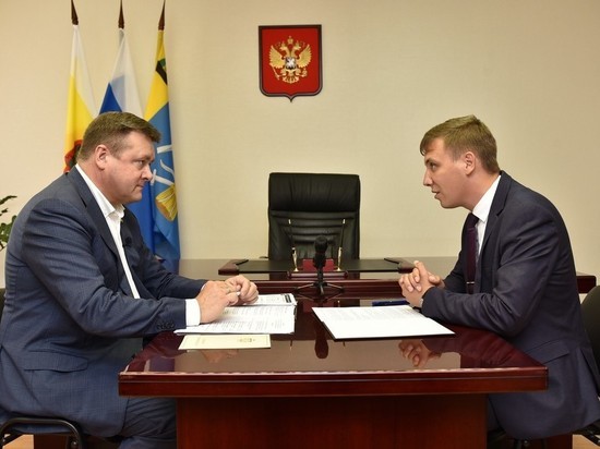 Любимов встретился с руководителем Милославского района