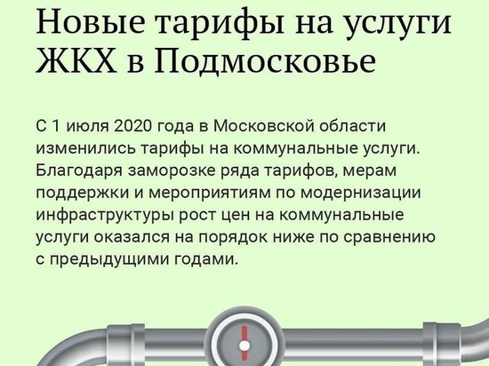 В Серпухове изменились тарифы на услуги ЖКХ