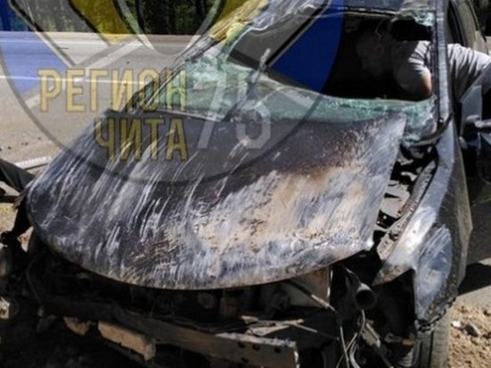 Полиция выехала на место ДТП с Toyota Allion под Читой