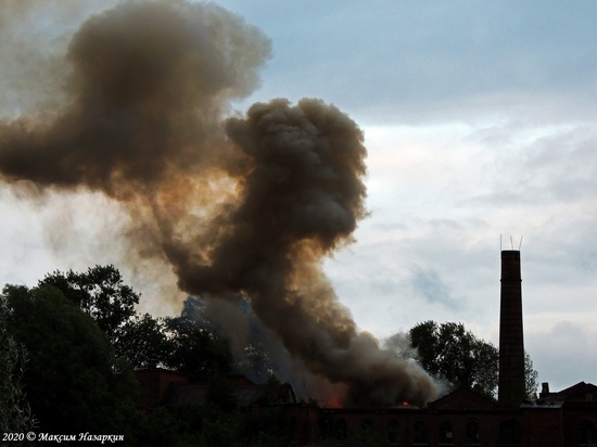 В Касимове произошел пожар на сетевязальной фабрике