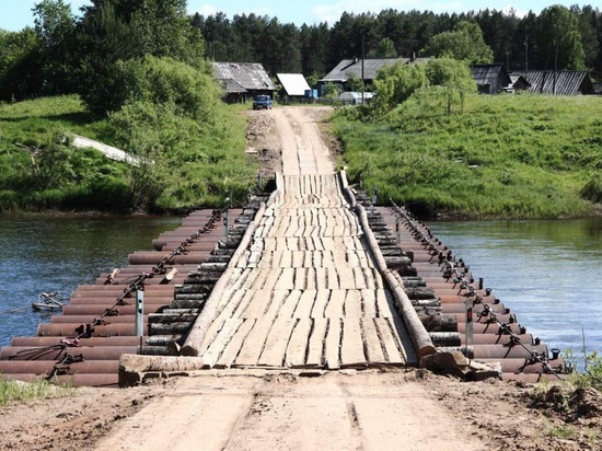 В Кировской области восстановили наплавные мосты