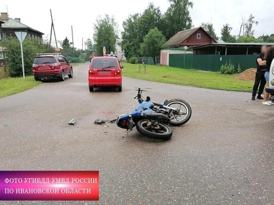 Юный ивановский мотоциклист спровоцировал ДТП