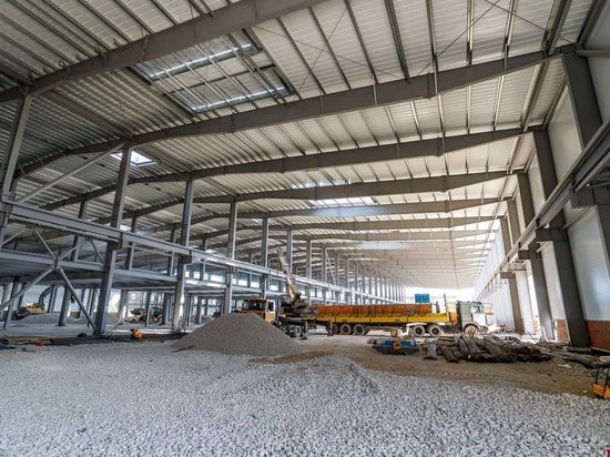 Заканчивается строительство главного корпуса нового псковского завода