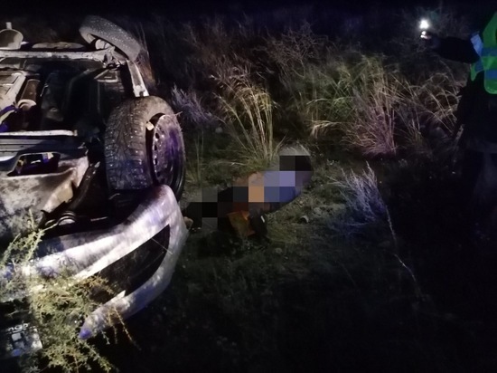 В Туве на подъезде к озеру Дус-Холь погиб водитель, в результате опрокидывания авто