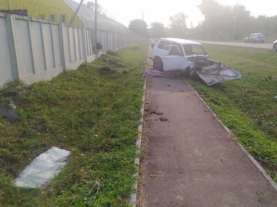 В станице Владимирской 29-летний водитель погиб, врезавшись в бетонное ограждение