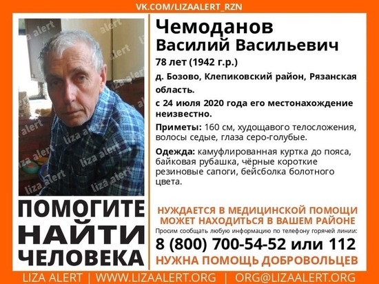 В Клепиковском районе пропал 78-летний пенсионер