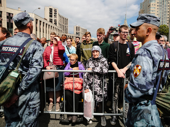 В центре Москвы пресекли несанкционированную акцию оппозиции