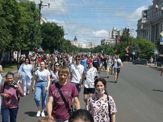 Власти Хабаровского края отметили снижение числа митингующих