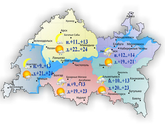 Татарстанцам прогнозируют туман, грозу и сильный ветер