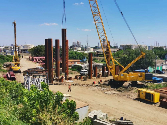 Первый этап строительства Яблоновского моста почти завершен