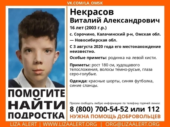 В Новосибирске ищут подростка из Омска