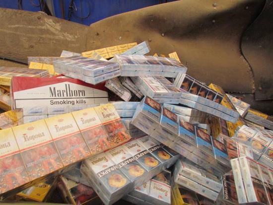 Южноуральские полицейские уничтожили более 6,5 тысяч пачек сигарет