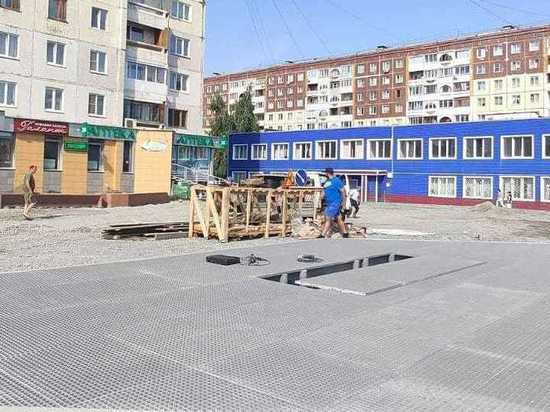 В Кемерове строят новый фонтан
