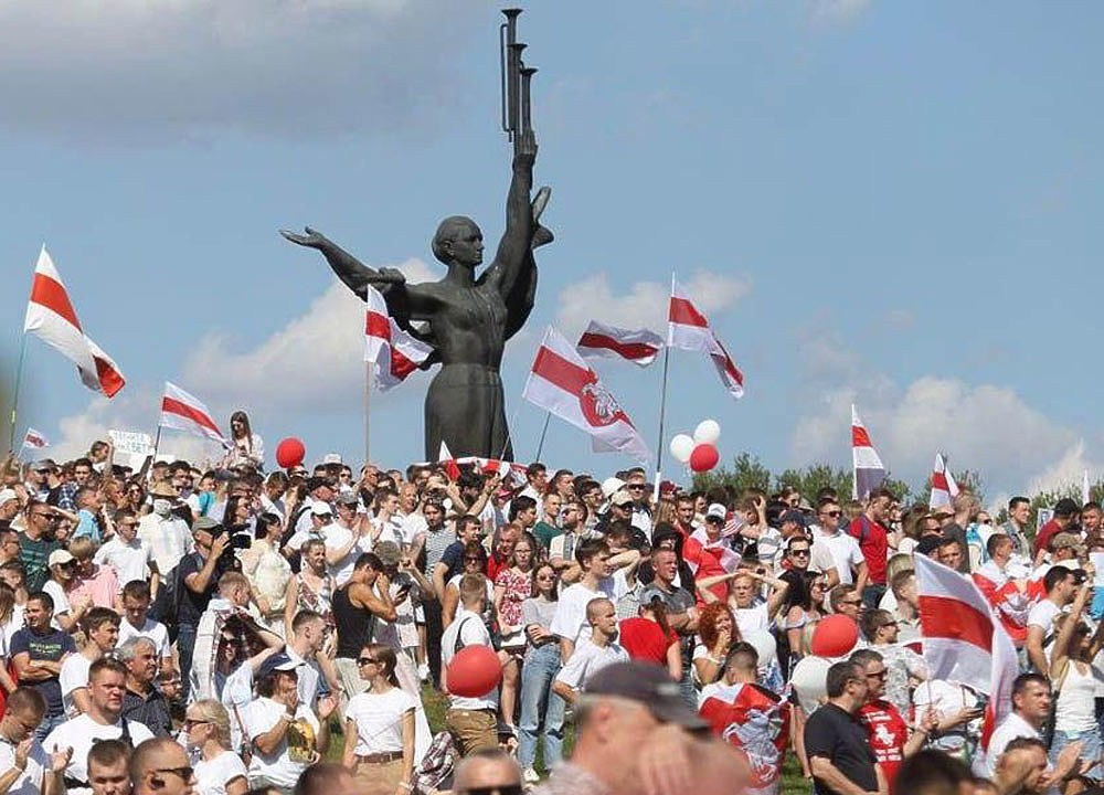 Митинг против Лукашенко в Белоруссии выглядел как океан