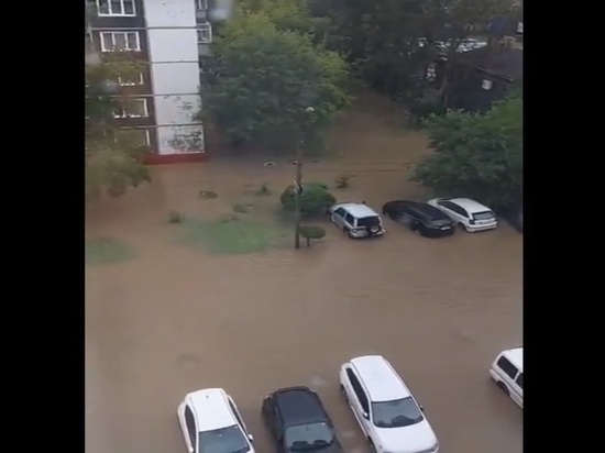 Опубликовано видео дикого потопа в Благовещенске