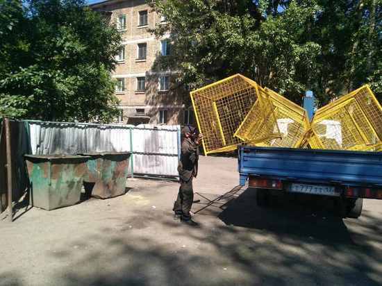 В Кызыле появились экосетки для сбора  пластика
