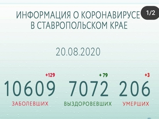 Число выздоровевших от COVID-19 на Ставрополье превысило 7 тысяч