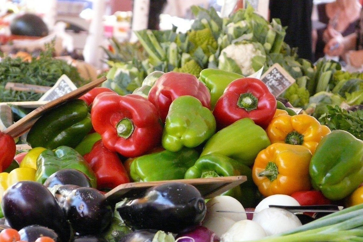 Овощи на рынке фото