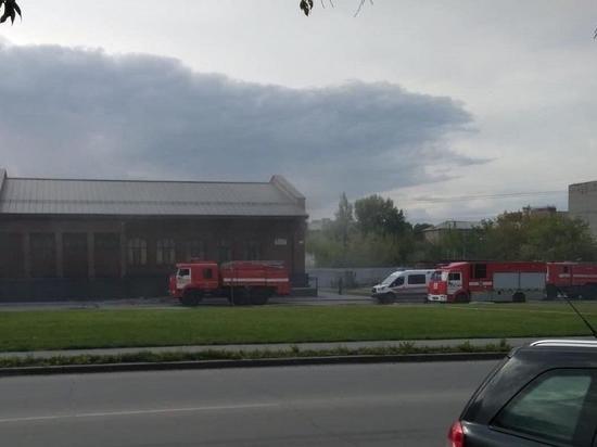 В банном комплексе Новосибирска произошел пожар