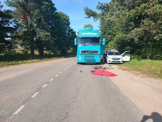 Велосипедист умер под колесами большегруза в Тверской области