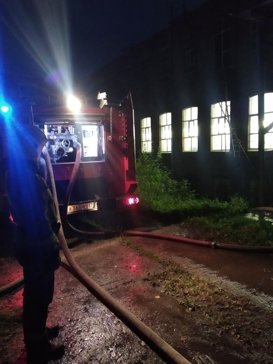 В Кинешме сгорела часть производственного здания