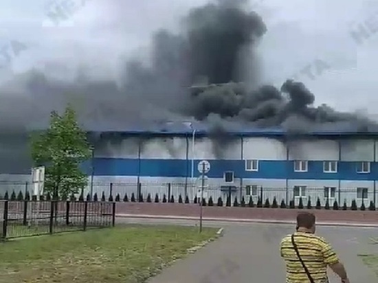 В Белоруссии загорелся завод, который посетил Лукашенко