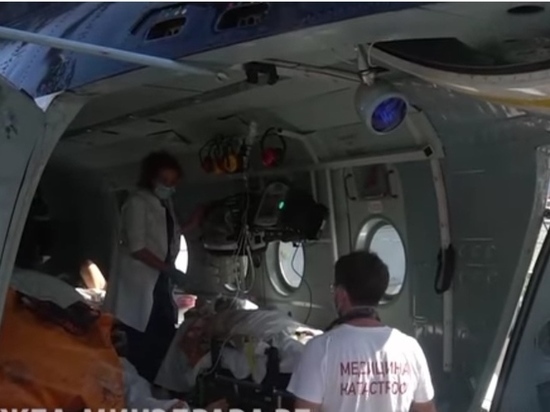Пострадавших в двух ДТП дагестанцев  вертолетом доставили в Махачкалу