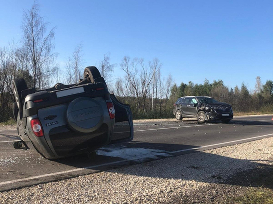 В Рязанской области в аварии пострадали два водителя и пассажир