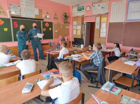 В Тульской области спасатели провели открытые уроки со школьниками