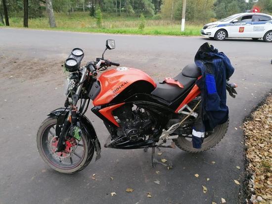 В Тверской области мотоциклист серьезно пострадал в ДТП