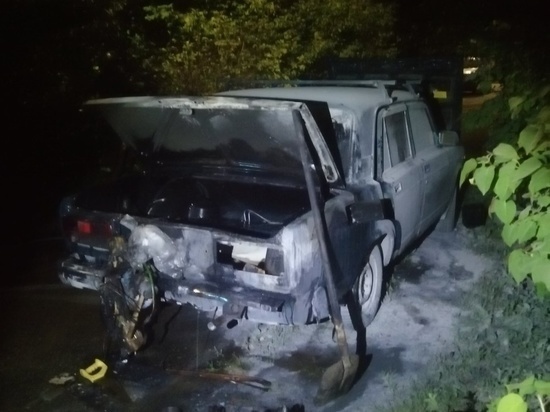 Ночью в Малоярославце сгорели 4 машины