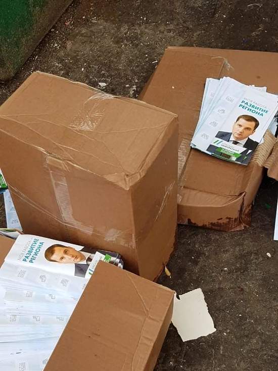Предвыборные агитационные материалы с кандидатом Цыбульским нашли у мусорных баков