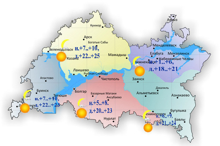 Погода в татарстане на май 2024 года