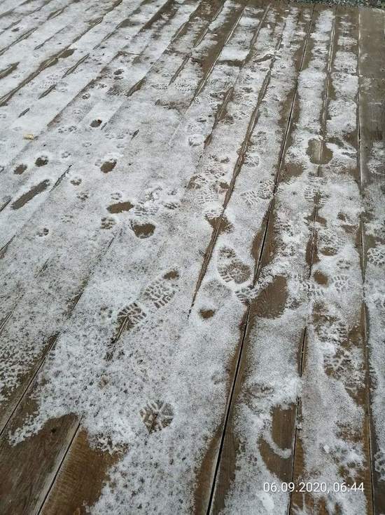 На выходных в Кузбассе выпал первый снег