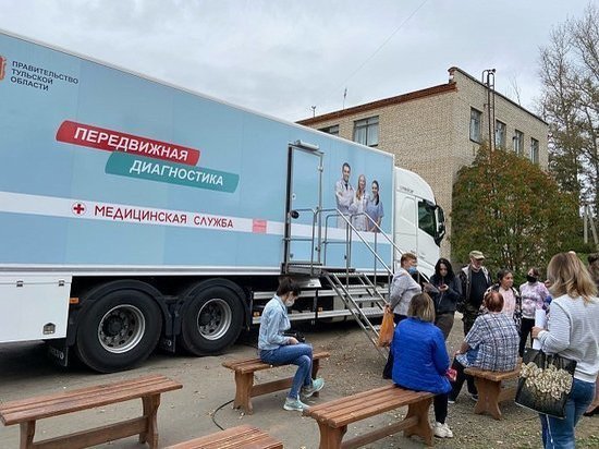 Жители Ясногорска обследовались в передвижном медицинском комплексе